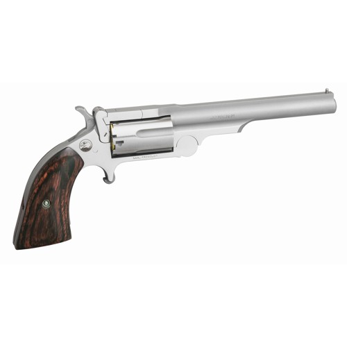 NAA Ranger II 22 WMR 4 5rd Revolver  Stainless  Rosewood Grips