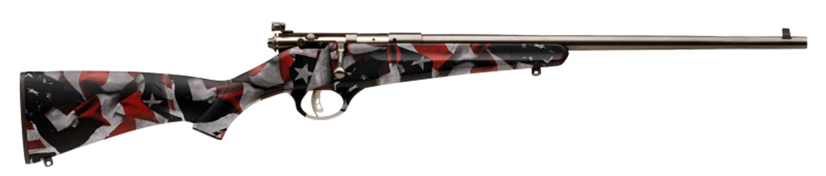 SAVAGE ARMS Rascal Compact 22LR 16.13" Bolt Rifle - American Flag / Blued