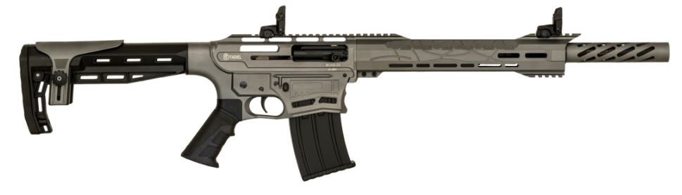 CITADEL Boss-25 12 Gauge 3" 18.75" 5rd Semi-Auto Shotgun - Cera Tactical Grey / Black