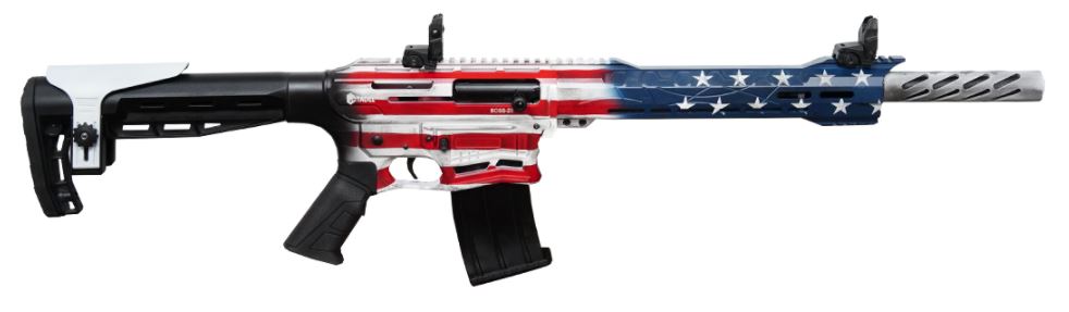 CITADEL Boss-25 12 Gauge 3" 18.75" 5rd Semi-Auto Shotgun - Cerakote USA Flag