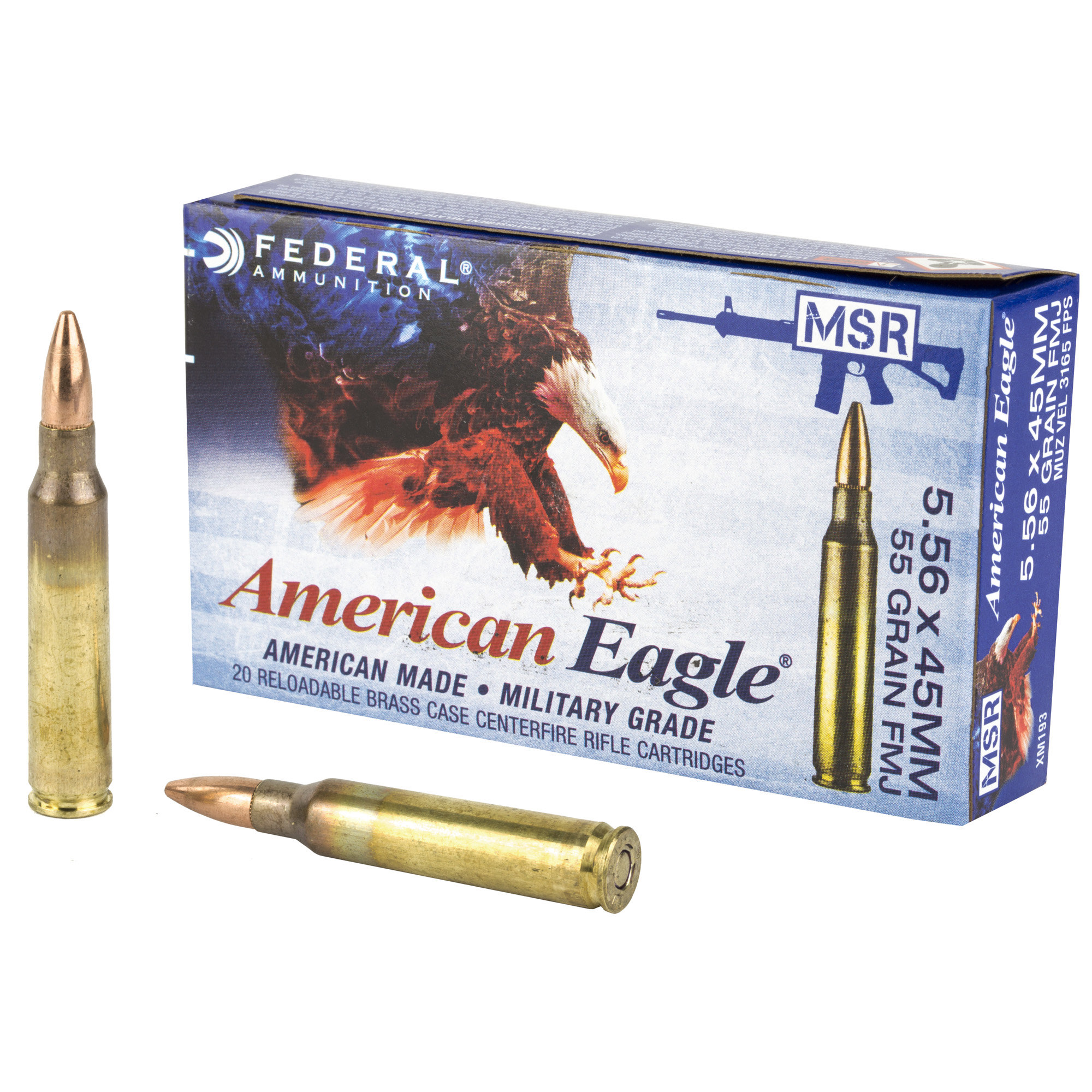 Federal FEDERAL AMMO - 1 Case LIMIT 5.56 500rd Case 55Gr FMJ AE