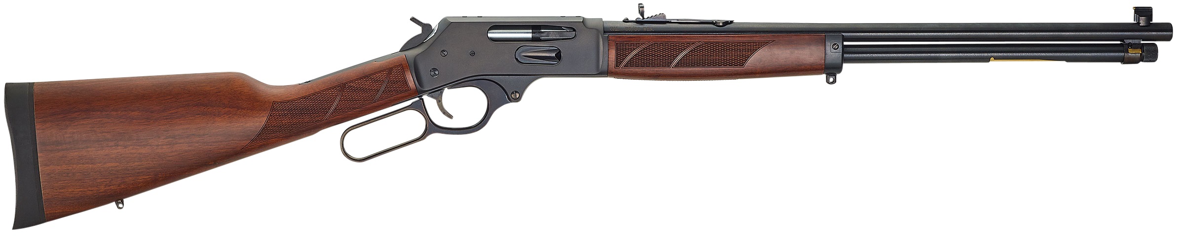 HENRY Side Gate 30-30 Win 20" 5rd Lever Rifle - Blued | Walnut