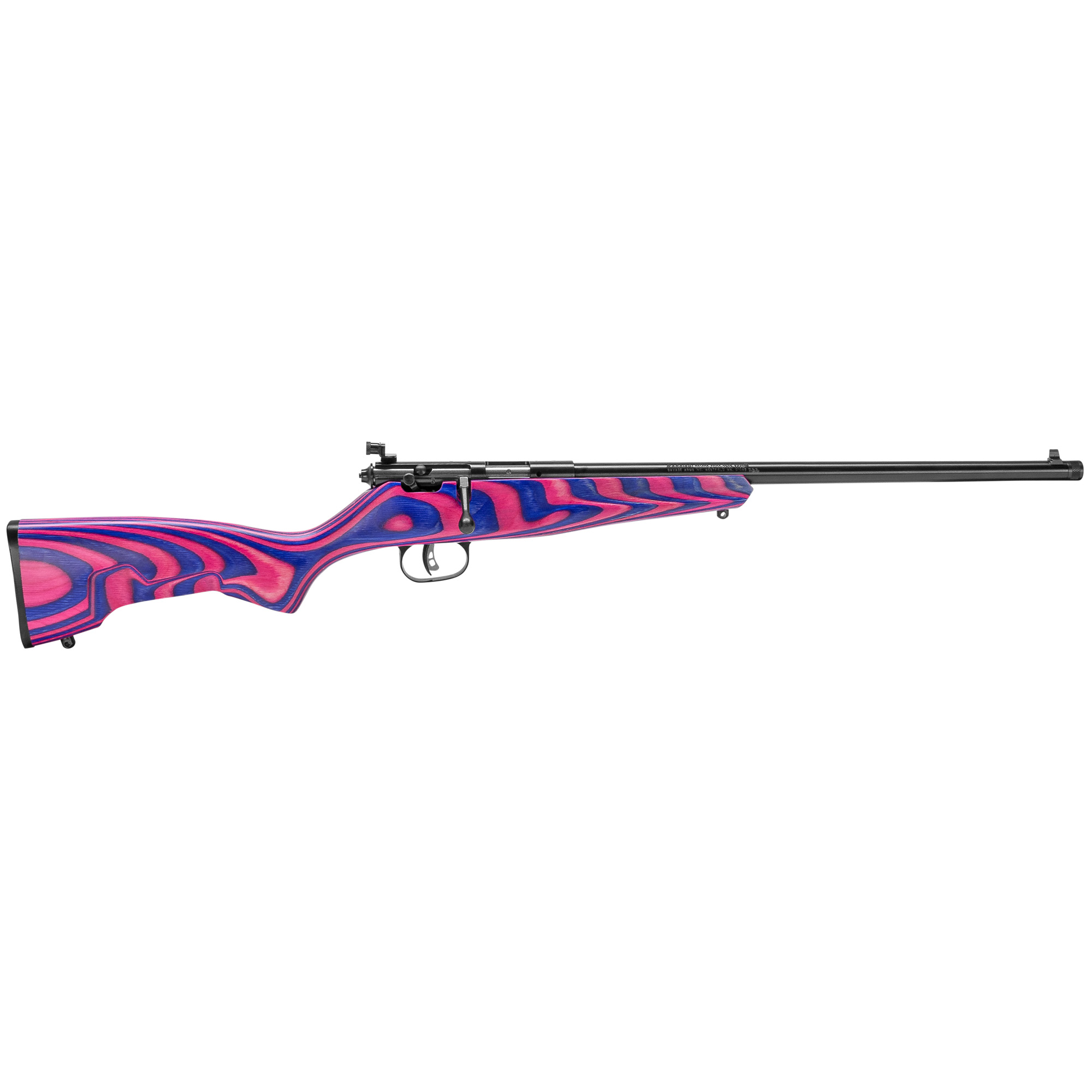 SAVAGE ARMS Rascal Compact 22LR 16.125" Bolt Rifle w/ Threaded Barrel - Pink / Purple