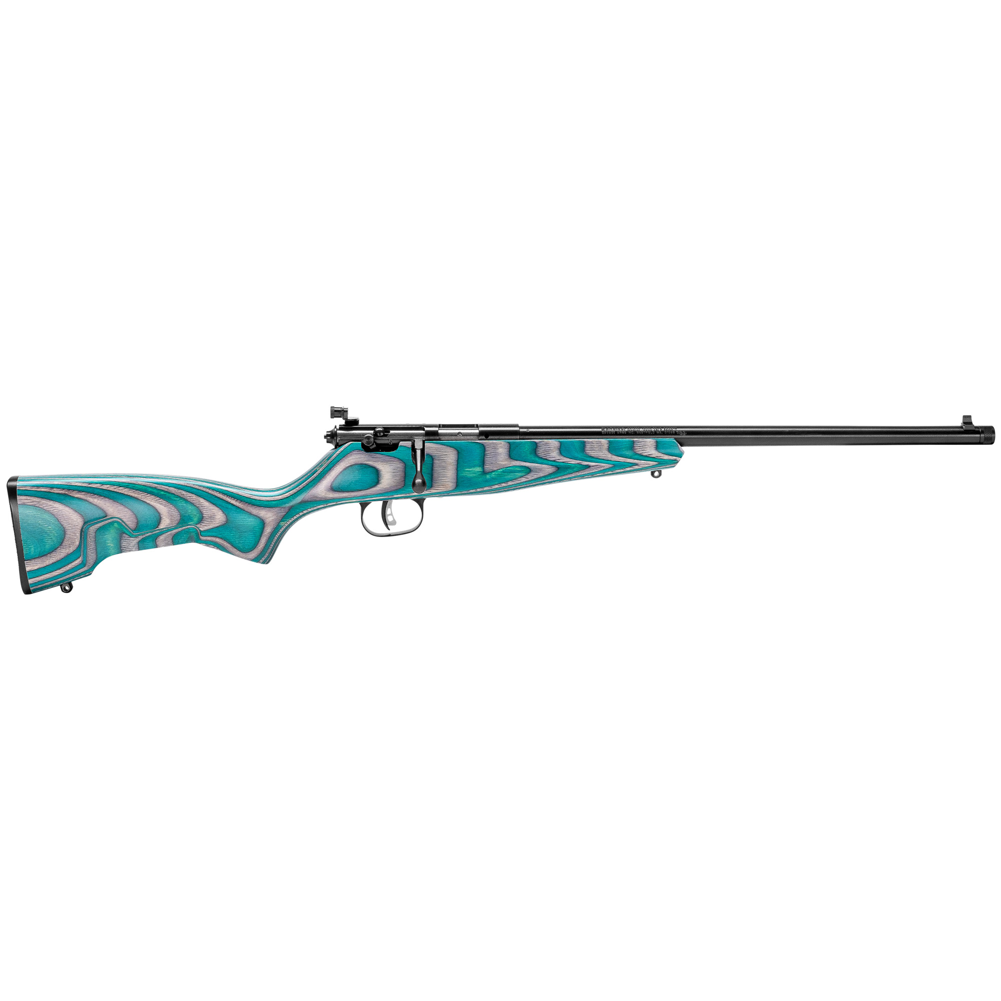 SAVAGE ARMS Rascal Minimalist 22 LR 16.1" Bolt Rifle - Teal Laminate