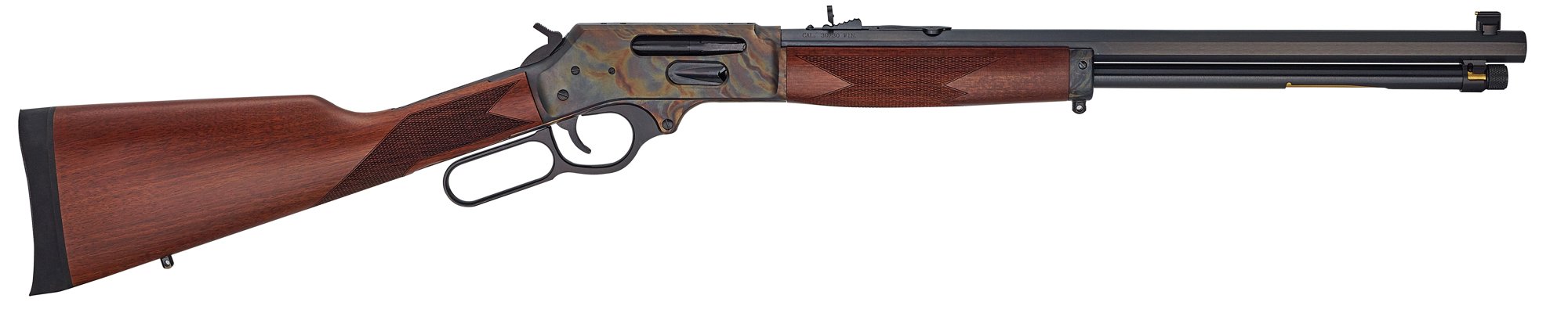 HENRY 30-30 Win 20" 5rd Side Gate Lever Action Rifle w/ Octagon Barrel - Case Hardened / Walnut