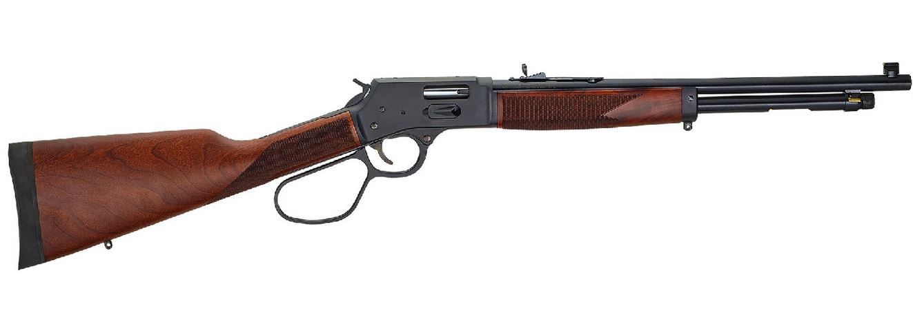 HENRY Steel Large Loop 30-30 Win 20" 5rd Lever Action Rifle - Blued / American Walnut