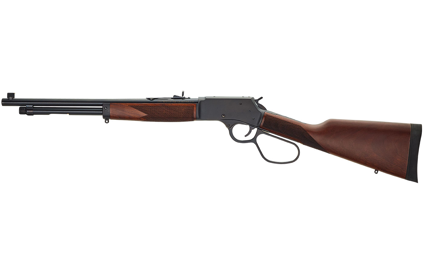 HENRY Big Boy Steel Side Gate Lever Action 45 LC 20" 10rd Rifle - Black / Walnut