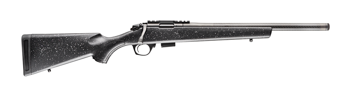 Bergara BMR Carbon Bolt Action Rifle 17 Hornady Magnum Rimfire (HMR) 20″ Carbon Fiber Threaded Barrel Black Frame Black/Gray Field Stock
