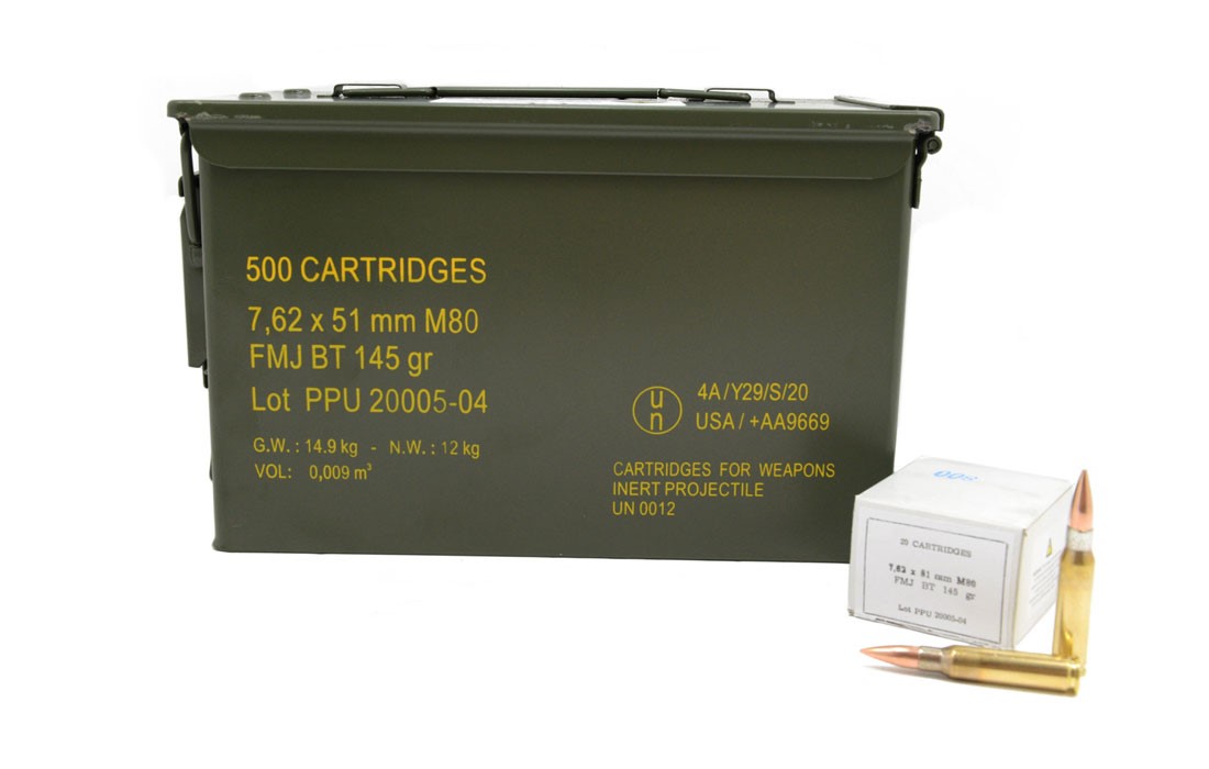 Ppu Ppu PPRM762M Rangemaster 7.62x51mm NATO 145 GR Full Metal Jacket Boat Tail FMJBT 500 Bx