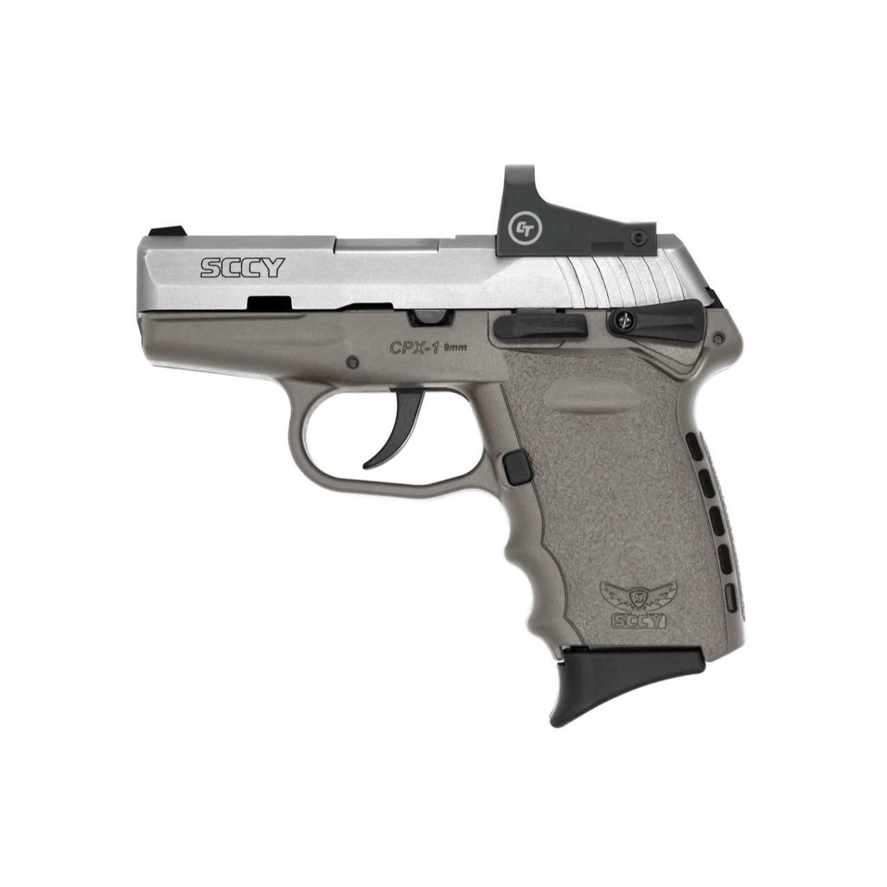 SCCY INDUSTRIES CPX-1 9mm 3.1" 10+1 SS/Gray w/CT CTS1500