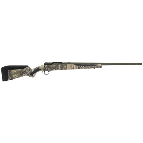 SAVAGE ARMS 110 Timberline 65 PRC 24 2rd Bolt Rifle w Fluted Threaded Barrel  Black  Camo