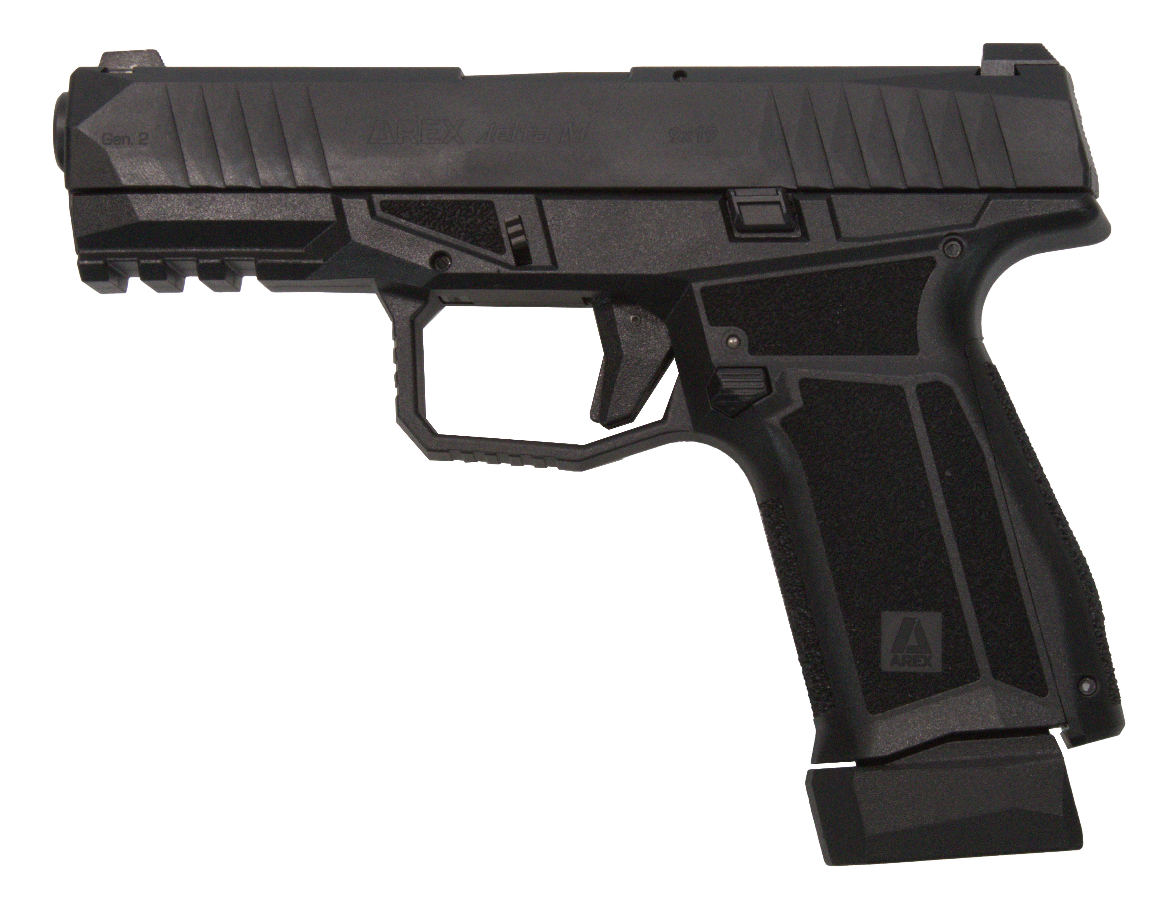 AREX DELTA X TACTICAL HGA 9MM 4.6IN BBL BLACK OPTIC READY 1-17RD & 1-19RD PLATE KIT INCLUDED