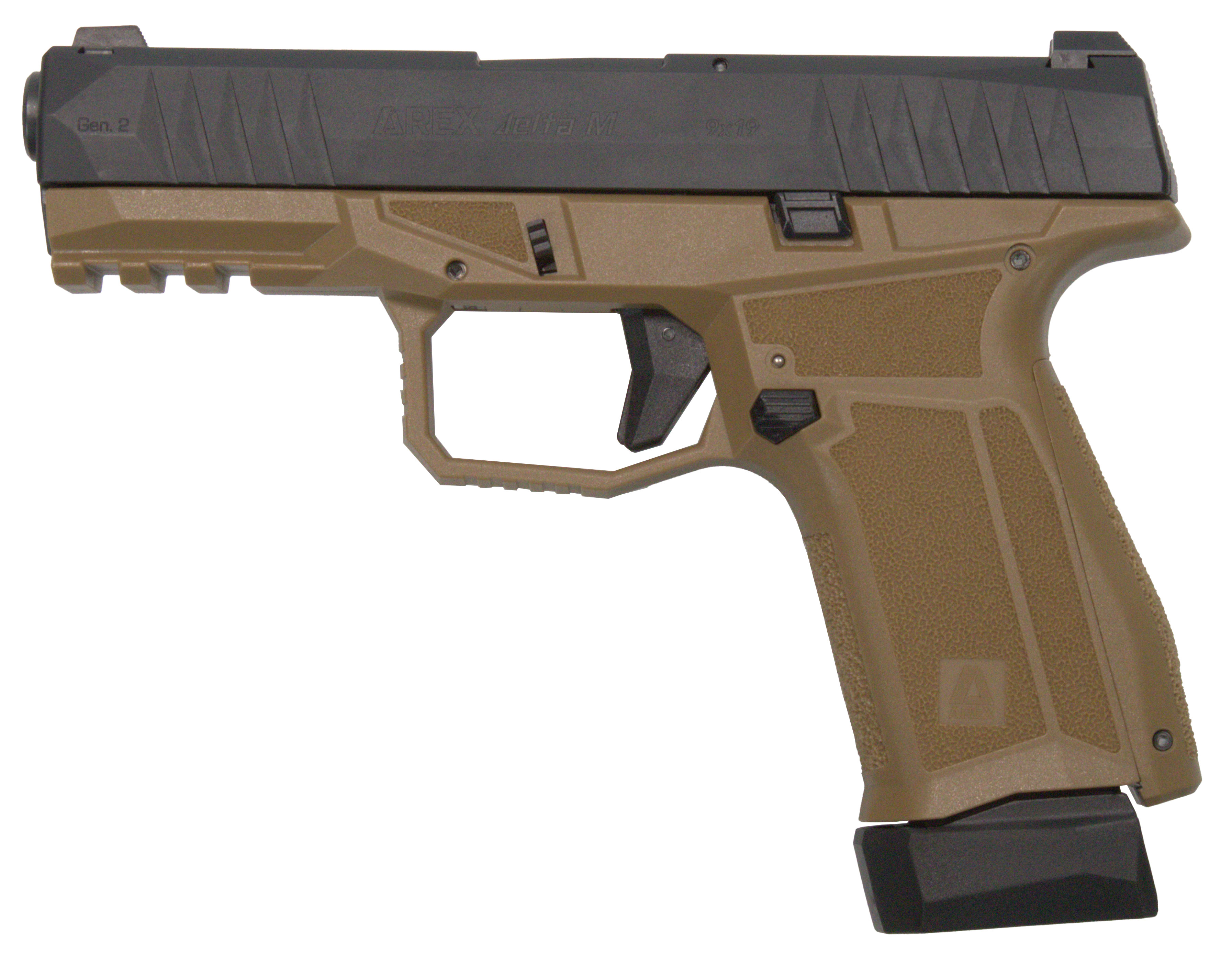 AREX DEFENSE Delta 2 9mm 4" 17rd - FDE & Black-img-0