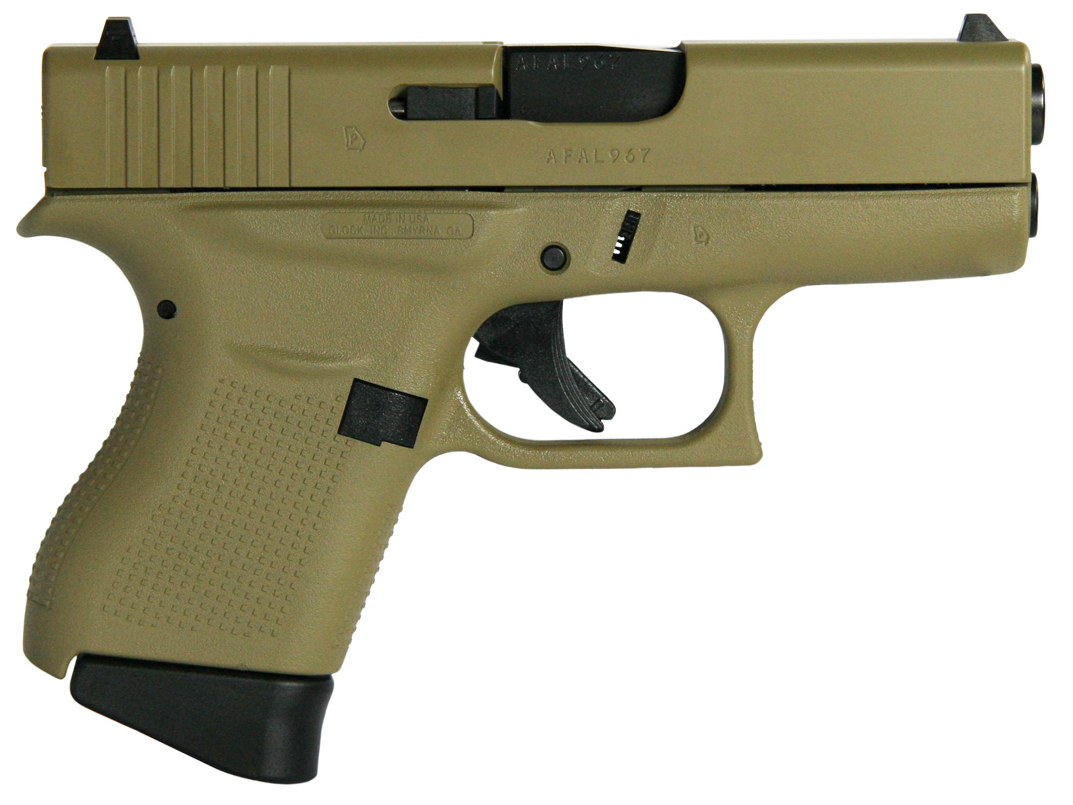 Glock GLOCK G43 9mm 3.4" 6rd - FDE