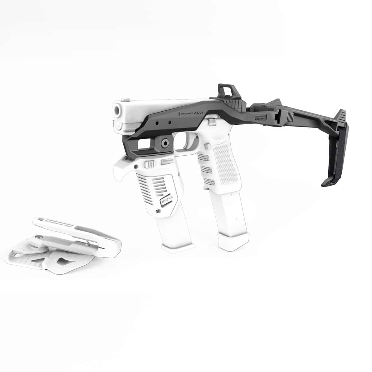 Recover Tactical Recover Tactical - 20/21B Stabilizer Brace - Fits Glock 20/21/40/41 Gen 3-4 - Black - 2021B-01