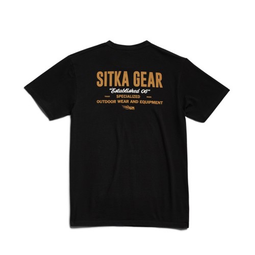 SITKA Signage Tee Black | KYGUNCO