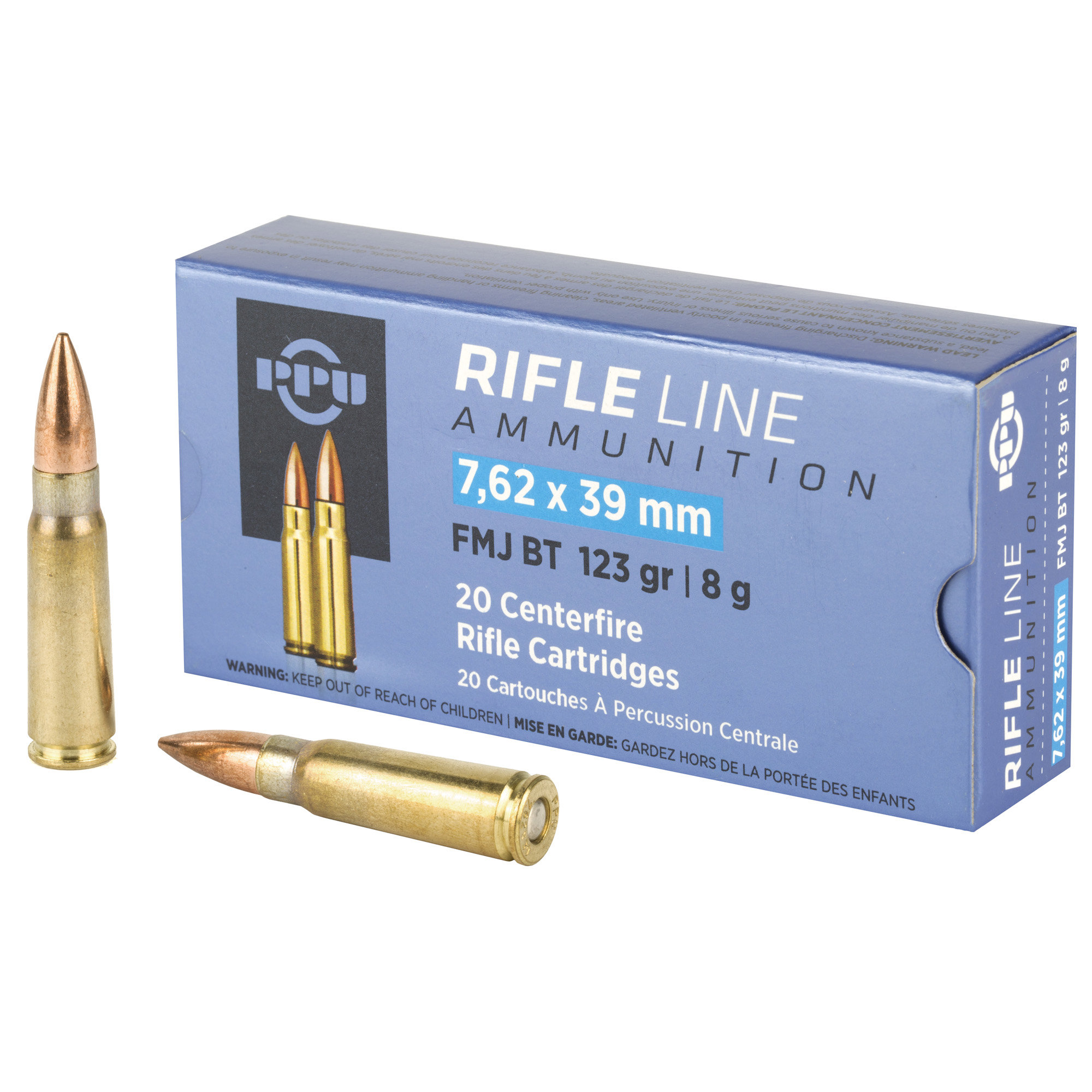 PPU PPU 7.62x39 123Gr FMJ 840rd