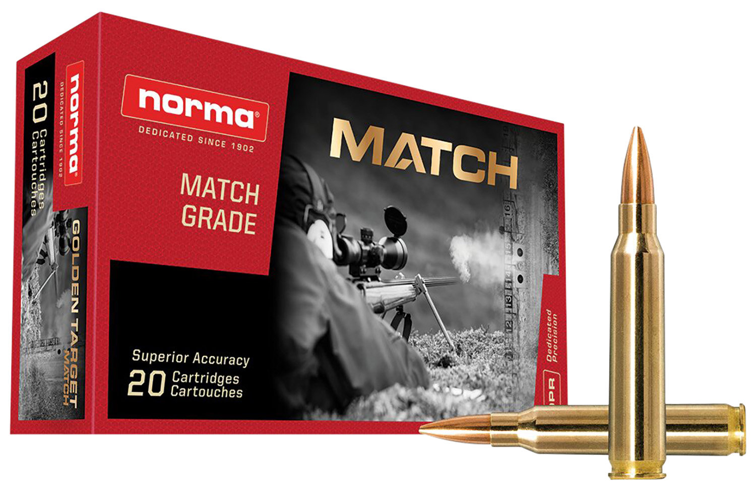 Norma NORMA AMMO Precision Match Greade 223 Rem 69gr Hollow Point Ammunition | 20 Rounds