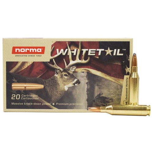 NORMA AMMO Whitetail 243 WIN 100gr Soft Point Ammunition | 20 Rounds