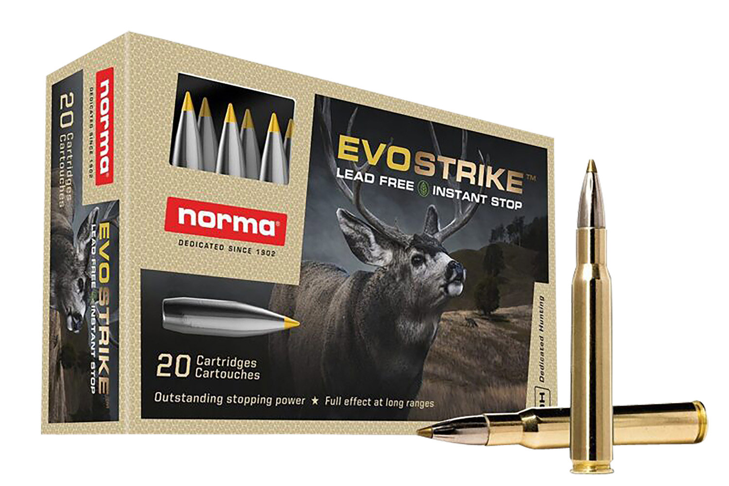 Norma NORMA AMMO Dedicated Hunting Evostrike 30-06 Springfield 139 gr Polymer Tip Boat Tail | 20 Rounds