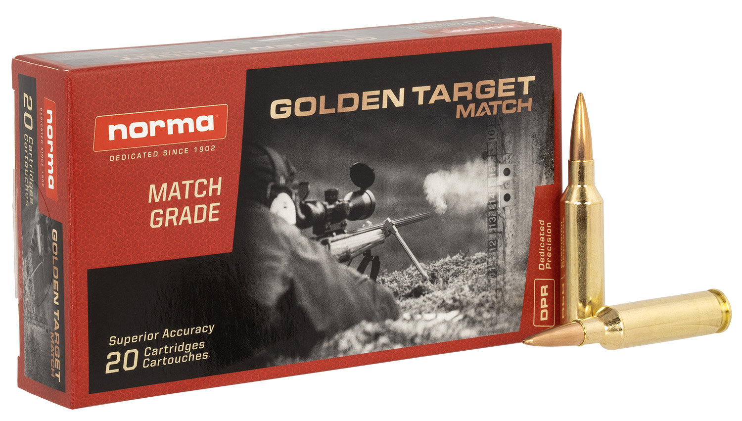 Norma NORMA AMMO Golden Target Match 6mm Creedmoor 107gr Ammunition | 20 Rounds