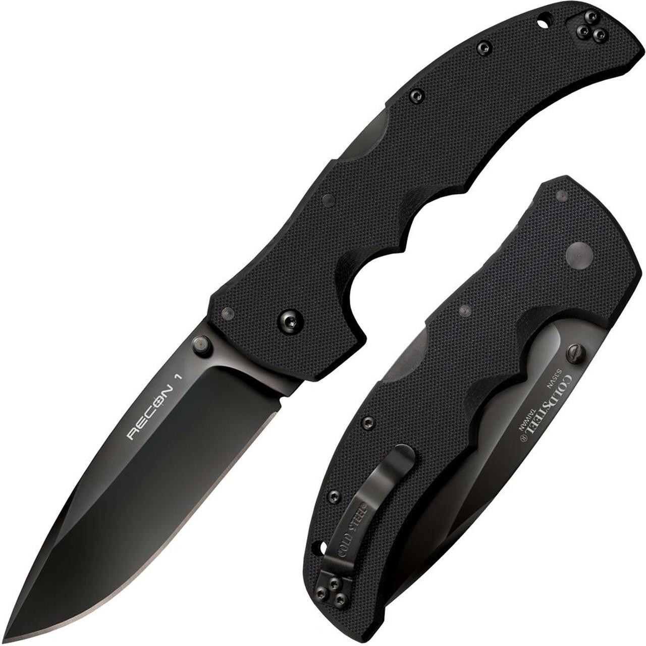 Cold Steel CS62MA Espada XL 7.50″ Folding Clip Point Plain S35VN SS Blade/9.25″ Black w/Polished Bolsters G10 Handle Includes Belt Clip