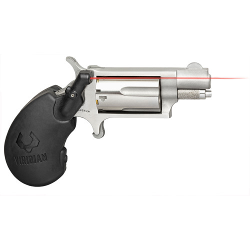 NAA 22 WMR 11 5rd MiniRevolver w Viridian Laser Grips  Stainless