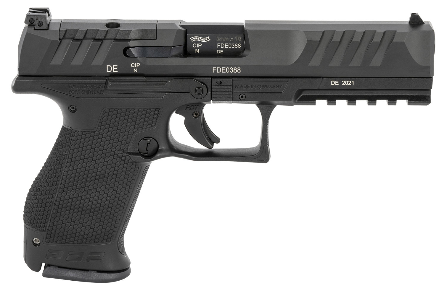 WALTHER ARMS PDP Compact 9mm 5″ 10rd Optic Ready Pistol – Black