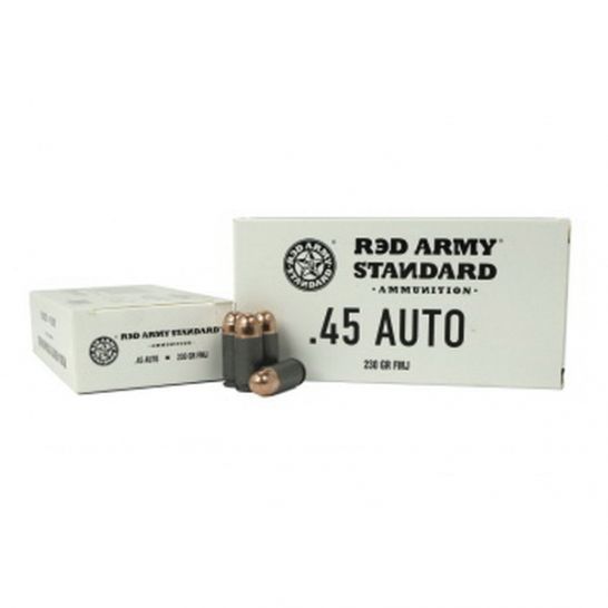 RED ARMY STANDARD 45 Auto 230Gr FMJ Steel Case 50rd