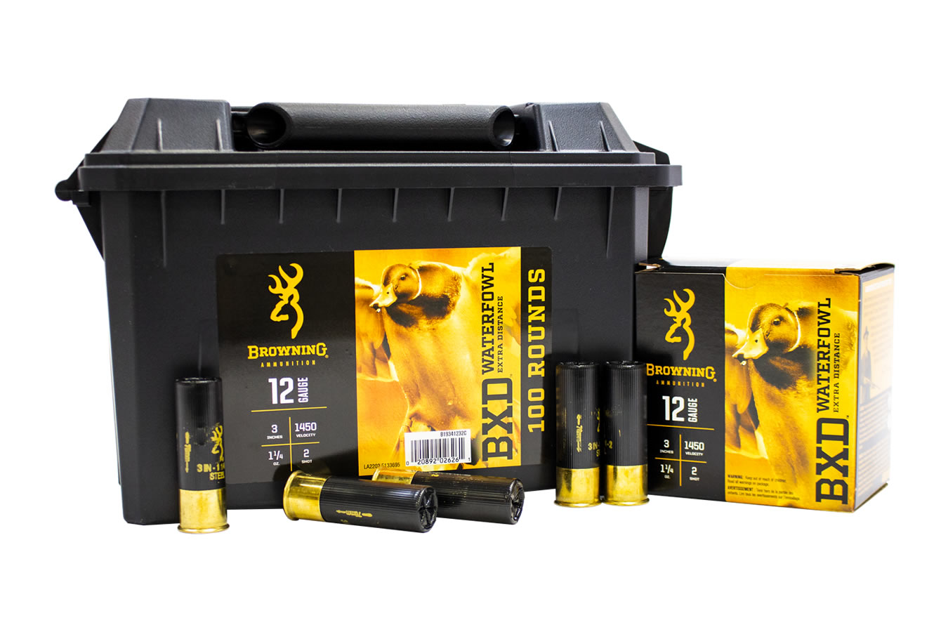 Browning BROWNING AMMO 12Ga 3" #2 Wicked Wing XD 1-1/4 oz Ammo Can 100rd