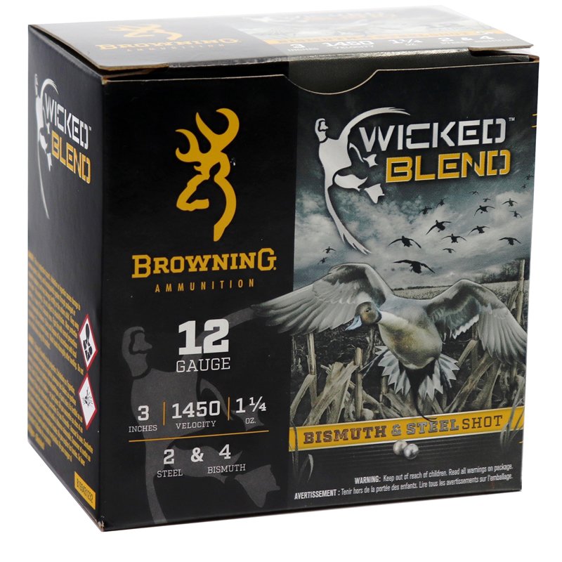 Browning BROWNING AMMO 12Ga 3" 2+4 Wicked Blend 1-1/4 oz 25rd