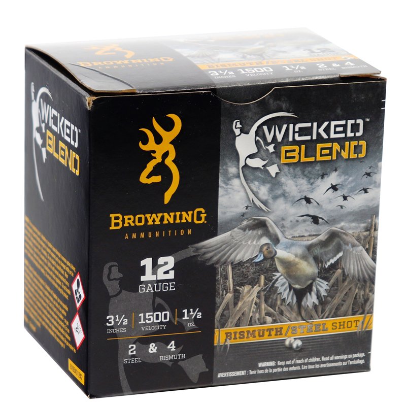 Browning BROWNING AMMO 12Ga 3-1/2" 2+4 Wicked Blend 1-1/2 oz 25rd