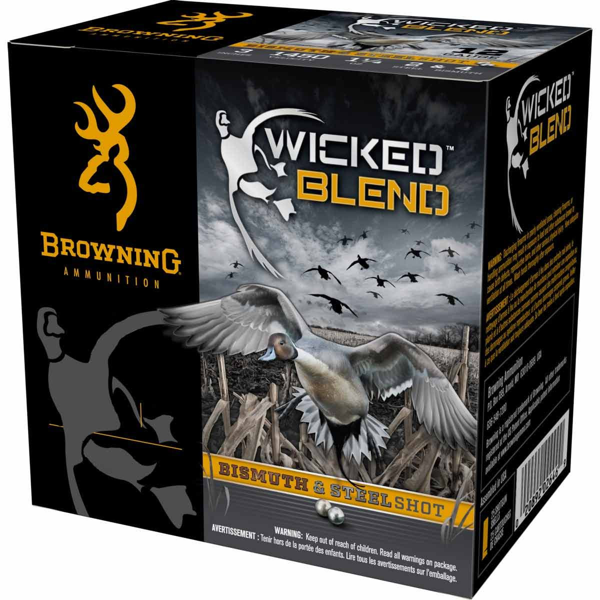 Browning BROWNING AMMO 20Ga 3" 2+4 Wicked Blend 1 oz 25rd