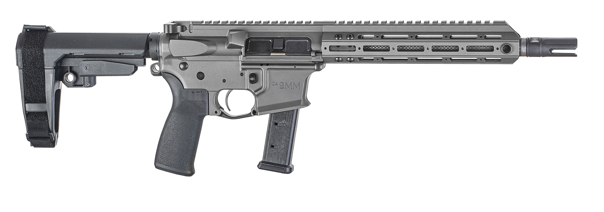 CHRISTENSEN ARMS CA9MM 9mm 10.5" 30rd AR15 Pistol w/ Threaded Carbon Fiber Barrel - M-LOK - Tungsten