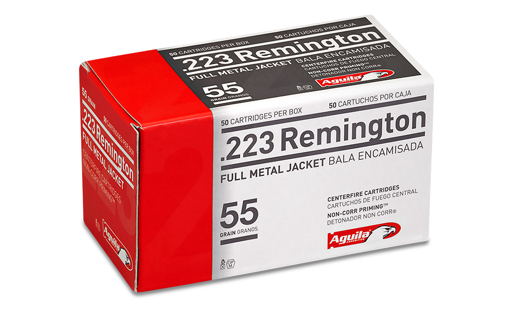 Aguila AGUILA AMMO 223 Rem 55Gr FMJ 50rd Mil-Spec