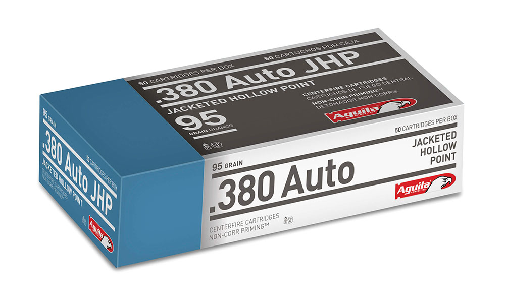 Aguila AGUILA AMMO 380 ACP 90Gr JHP 50rd Mil-Spec