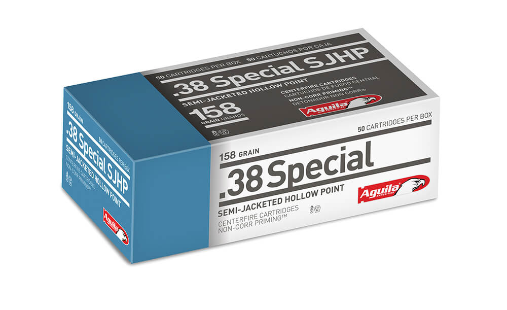 Aguila AGUILA AMMO 38 Special 158Gr SJHP 50rd MI