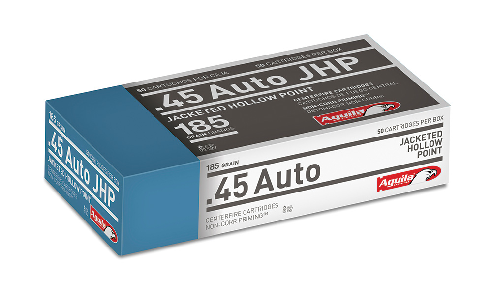 Aguila AGUILA AMMO 45 ACP HP 185Gr JHP 50rd Mil-Spec