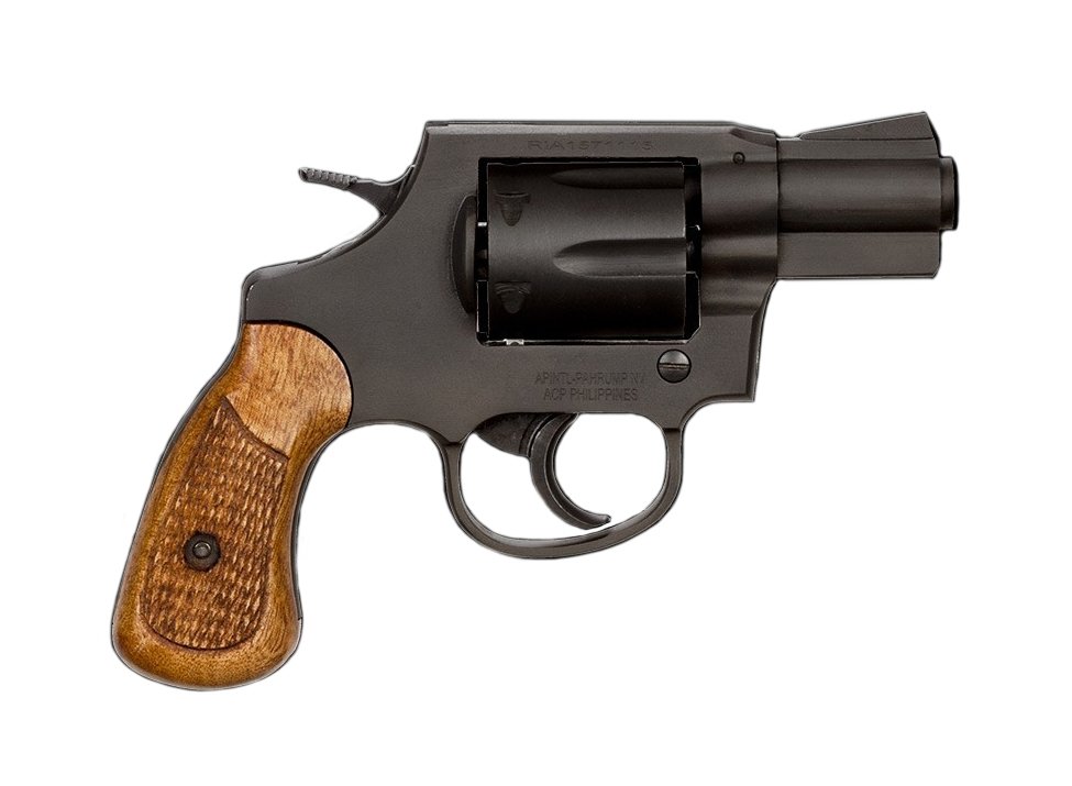 ROCK ISLAND M206 38 Special 2" 6rd Revolver - Black w/ Wood Grips