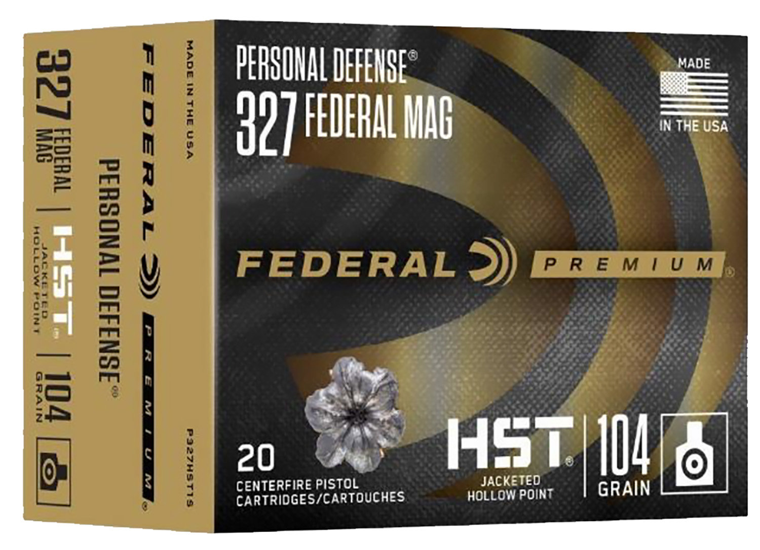 Federal FEDERAL AMMO Premium 327 Fed Mag 104gr HST Jacketed Hollow Point Ammunition | 20 Rounds