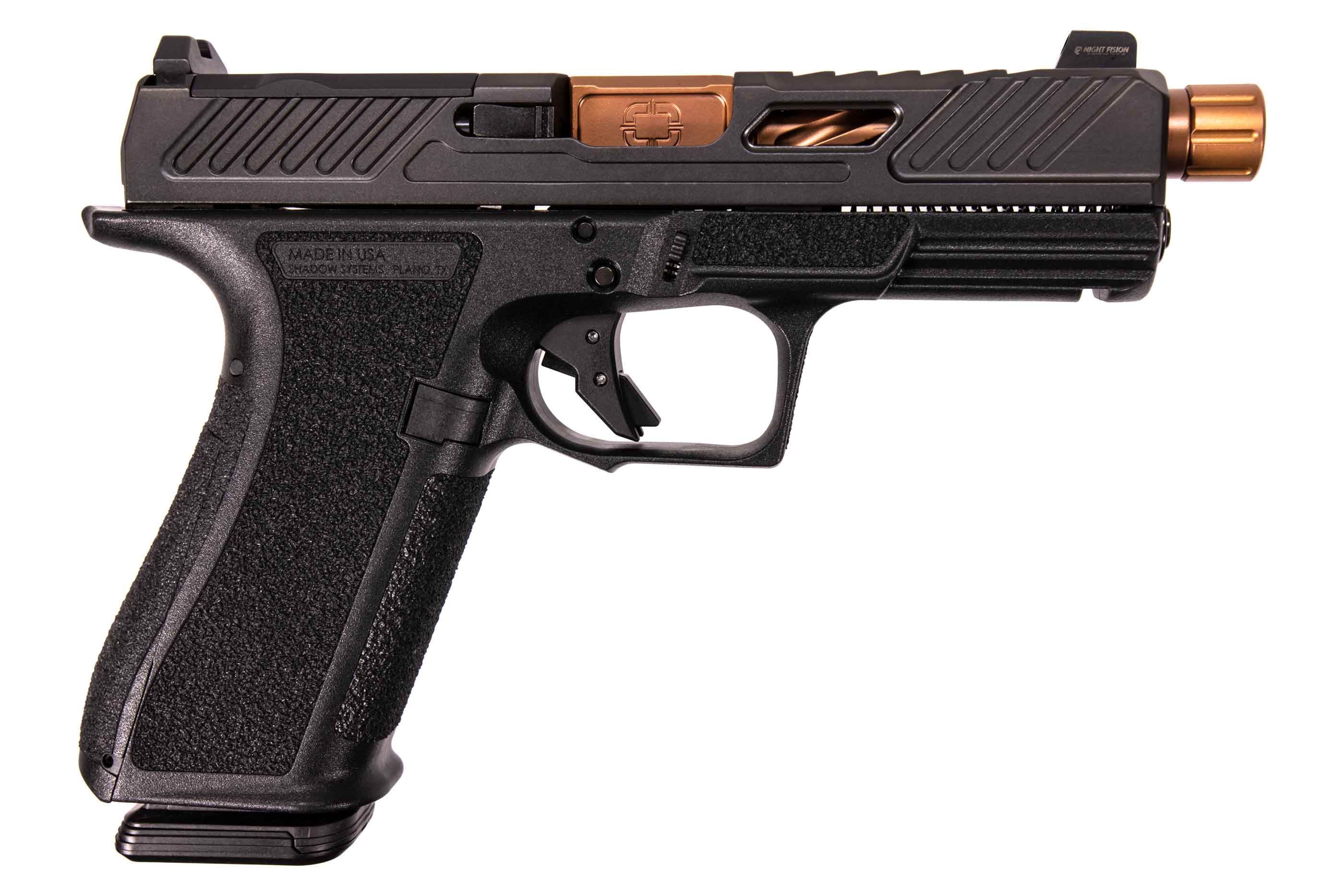 SHADOW SYSTEMS XR920 Elite 9mm 4.5" 17rd Optic Ready Pistol w/ Threaded Barrel - Bronze / Black