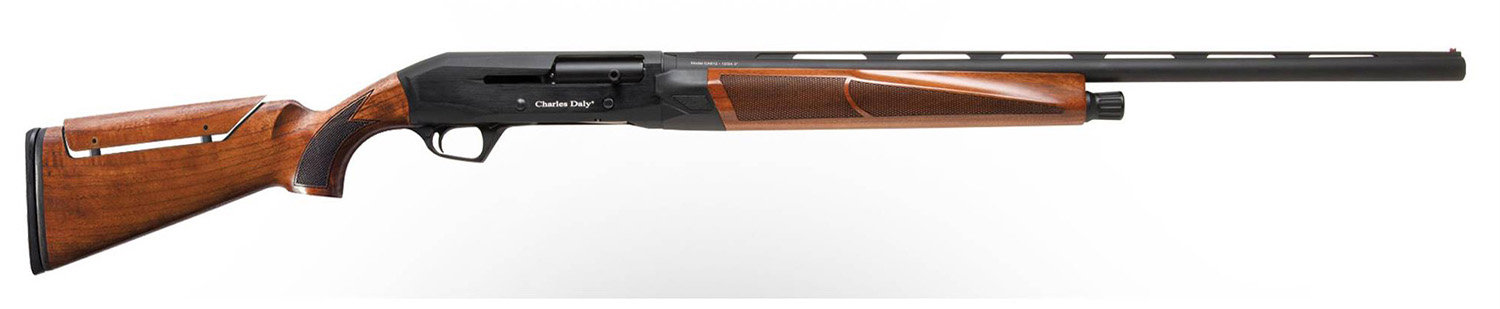 CHARLES DALY 601 DPS 12 Gauge 3" 4+1 Semi-Auto Shotgun - Black / Wood w/ Adjustable Comb