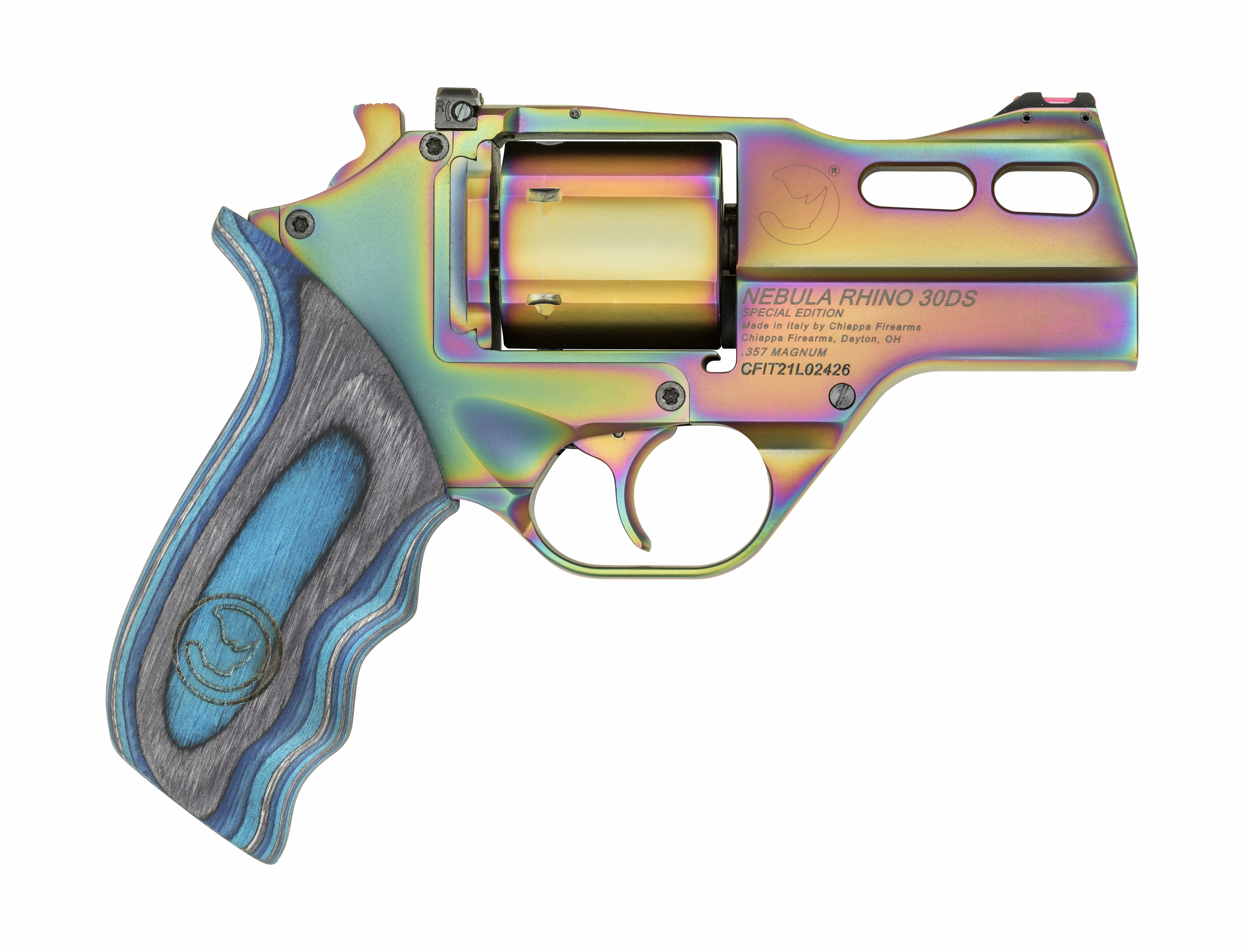 CHIAPPA FIREARMS Rhino SAR 357 Mag / 38 Special 3" 6rd Revolver - Nebula | Rainbow PVD