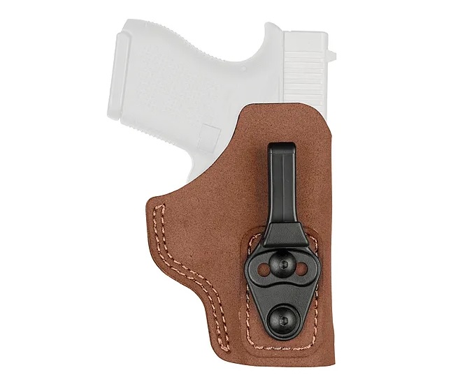 Bianchi BIANCHI #6T IWB Tuckable Tan Leather Holster SZ13 for Glock 17, 20, 21, 22 | Left Hand