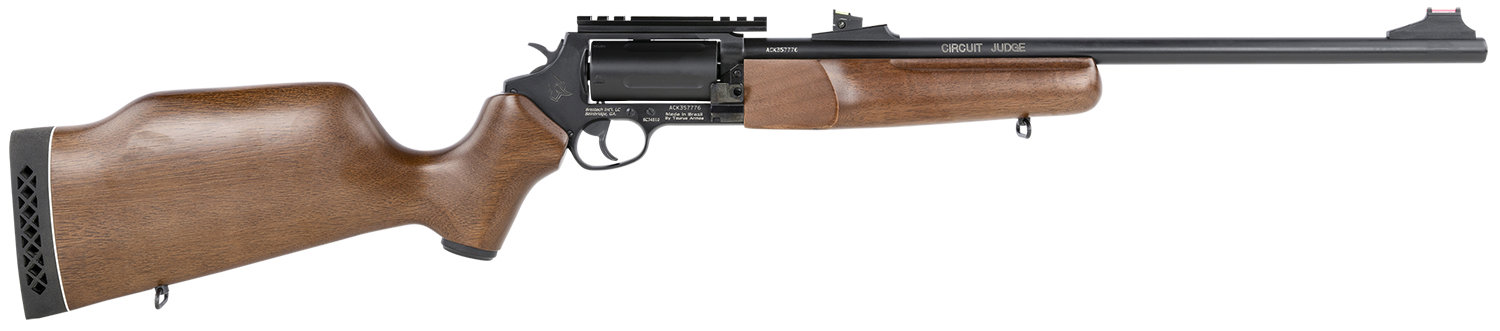 ROSSI Circuit Judge 45LC / 410 Gauge 18.5" 5rd Revolver Rifle - Black | Hardwood