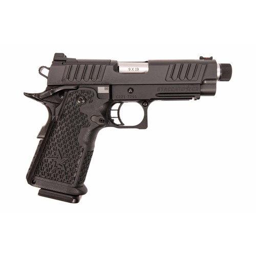 STACCATO C2 Carry 1911 9MM 39 16rd Optic Ready Pistol w Threaded Bull Barrel  Black