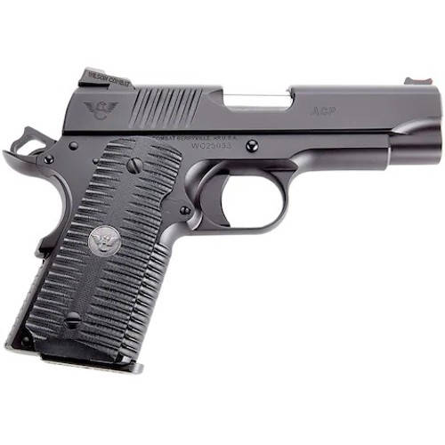 WILSON COMBAT 1911 45ACP 4 7rd Pistol  Black  ArmorTuff