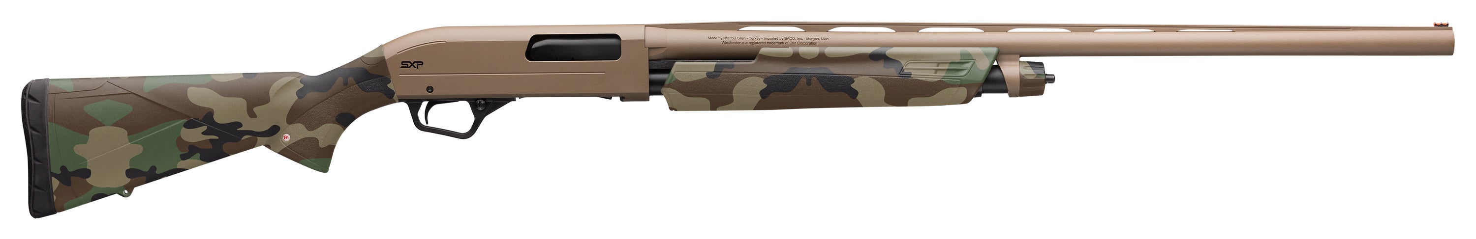 WINCHESTER SXP Hybrid 12 Gauge 3" 28" Pump Shotgun - FDE / Woodland Camo