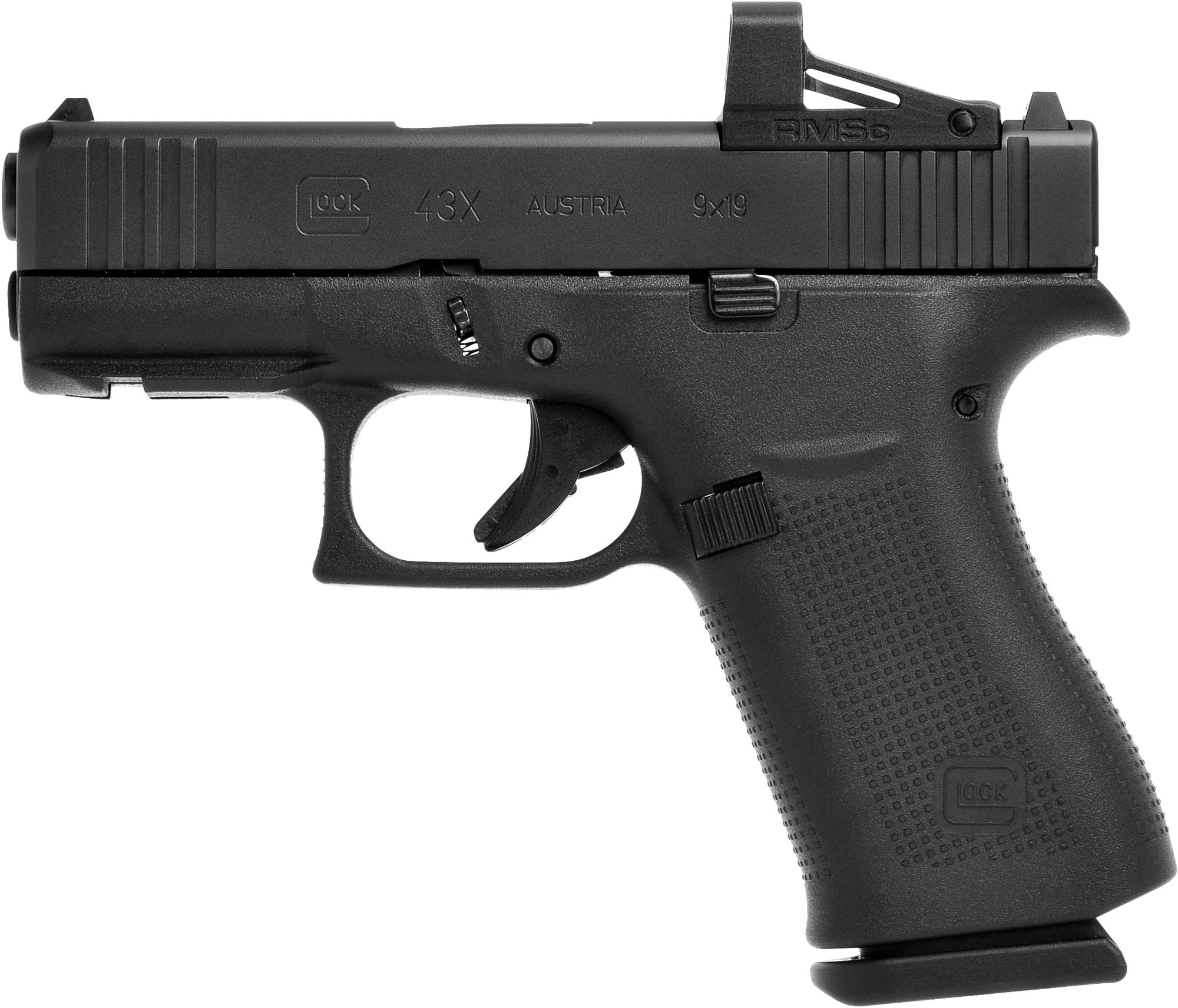 Glock GLOCK G43X MOS 9mm 3.39" 10rd Optic Ready Pistol - Black TALO EXCLUSIVE