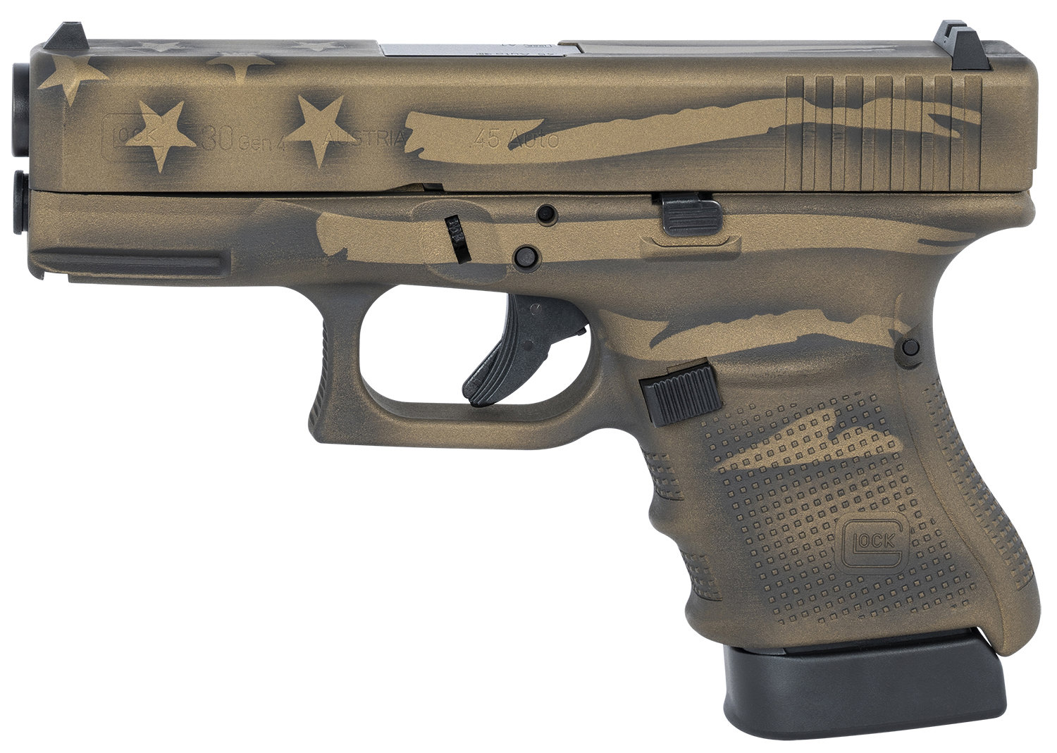 Glock Glock 30 Gen 4 Battle Worn Flag